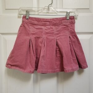 Gap Kids Pink Corduroy Pleated Mini Skirt